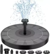 Fuente solar con bomba de 2.5W + 6 Boquillas Fuente solar con bomba de 2.5W + 6 Boquillas