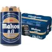 Pack 24 Cerveza Mahou sin alcohol 33cl