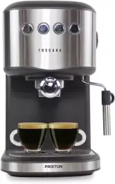 Cafetera express automática Prixton Toscana 20 bares