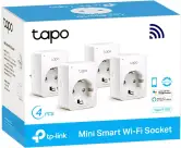 Pack de 4 mini enchufes inteligentes Wi-Fi TP-Link Tapo