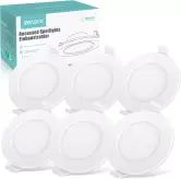 Juego de 6 focos LED empotrables 6W 3000K