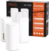 Paquete de 3 sistema WiFi 6 AX3000 Nova MX12 Tenda Mesh