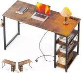 Mesa de escritorio ODK con 3 enchufes y puerto USB y Tipo C