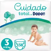 138 Pañales Dodot Bebé Cuidado Total Talla 3 (6-10 kg)