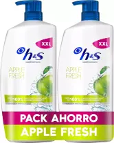 2x1000ml Champú Anticaspa H&S Apple Fresh