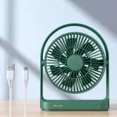 Ventilador USB JISULIFE, Silencioso, Portátil con 4 Velocidades, rotacion 330°. Ventilador USB JISULIFE, Silencioso, Portátil con 4 Velocidades, rotacion 330°.