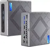 NiPoGi Mini PC Windows 11 Pro Intel Core i7-11390H (hasta 5,0 GHz) Mini Tower PC, 16 GB 512 GB
