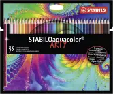 36 lápices de color acuarelables STABILO aquacolor ARTY
