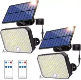 2x Luz Solar Exterior con Sensor de Movimiento 190 LED 3000lm Tanbaby 2x Luz Solar Exterior con Sensor de Movimiento 190 LED 3000lm Tanbaby