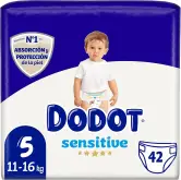 DODOT Sensitive - Pañales Talla 5 (84 pañales) - 2ª unidad al 70% descuento