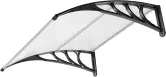 VIVOHOME Marquesina para Puerta de Casa 100 x 100cm VIVOHOME Marquesina para Puerta de Casa 100 x 100cm