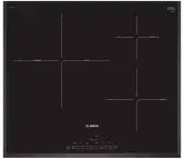 Placa de inducción Bosch Serie 6 PID651FC1E - 60cm, 17 niveles de potencia, 3 zonas de cocción, PerfectFry, Negro.