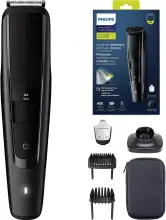 Barbero Philips Serie 5000 BT5515/15 con 40 posiciones de longitud, cuchillas autoafilables y resistente al agua.