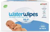 1080 unidades toallitas WaterWipes con 99,9&nbsp;% de agua y sin perfume
