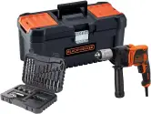 Taladro percutor 850W Black+Decker + Maletín y Accesorios