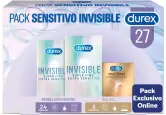 Durex Pack Sensitivo Invisible  27 preservativos