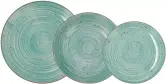 "Quid Montreal: Vajilla porcelana 6 pers. (18 piezas)|Platos llanos, hondos, postre|Moderna|Color único"