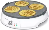 Crepera Fun Crepestone Twin Cecotec. 1200 W, Placa Antiadherente, Termostato Regulable, Accesorios Incluidos.