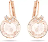 Pendientes Swarovski Bella V en tono dorado y oro rosa