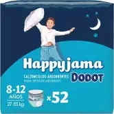 Pañales Dodot HappyJama Niño 8-12 años, 52 Unidades con Protección Anti-Fugas Nocturna