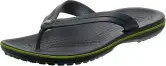 Chanclas Crocs Crocband Flip Unisex, Graphite Volt Green, Talla 42/43 EU