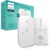 Monitor de Bebés Philips Avent con Audio y Video, 300M, Blanco, 120 Canales, 24h de batería.