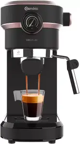 Cafetera Express Cafelizzia 890 Rose Pro: espressos y cappuccino, 1350 W, 20 bares, vaporizador orientable, 1,2 L.