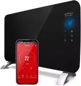 Radiador Eléctrico GRIDINLUX Homely WIFI WARM 1500W Negro: Silencioso, Termostato, APP y apto para baños. Radiador Eléctrico GRIDINLUX Homely WIFI WARM 1500W Negro: Silencioso, Termostato, APP y apto para baños.