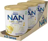 Nestlé Nan Supremepro 2, 3 x 800g de leche en polvo de continuación.