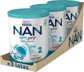 "Nestlé Nan Optipro 2 Leche de Continuación en Polvo, 3 x 800g"