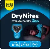 DryNites Calzoncillos Absorbentes para Niños de 8 a 15 años: 52 unidades.
