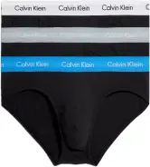Pack 3 Calzoncillos hombre Hip Brief stretch B-Grey Heather, Wht, Palace Azule Wb, M. (76 letras)