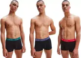 Calvin Klein Bóxer Negro XL (Pack 3) Hombre
