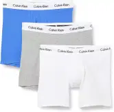 Boxer Brief 3Pk para Hombre, Gry Hthr, Wht, Palace Blue, L