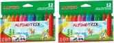 2x Estuche 12 ceras de colores AlpinoTrix