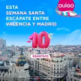  -10€ de Dto. en tu viaje entre Madrid y Valencia en Semana Santa