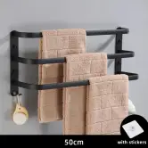 Colgador de 3 toallas 50cm