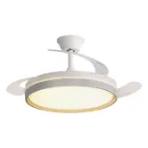 Ventilador techo con aspas retráctiles + luz