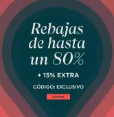 Cupón 15% EXTRA + Hasta 80% de Dto. en +400 productos por Black Friday