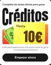 Hasta 10€ de crédito al día para tus compras en la sección Bazar Aliexpress