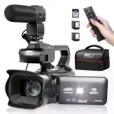 Videocámara UHD 4K 64MP 2 baterías