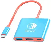 Adaptador USB + HDMI + USB-C para Nintendo Switch