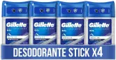 4x 70 ml Gel Desodorante Y Antitranspirante Gillette Clear