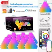 10 Paneles LED RGBIC Inteligentes