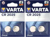 4 Pilas de botón CR2025 Varta 3V Electronics