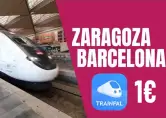 Viaje chollo en tren desde Zaragoza a Barcelona 