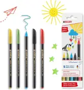 5 rotuladores con purpurina Edding 1200
