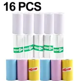 16 rollos de papel térmico 57x25mm