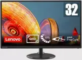 Monitor Lenovo 31,5" QHD 75Hz