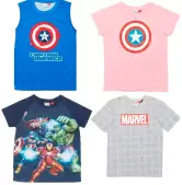 2 Camisetas marvel para niños y niñas